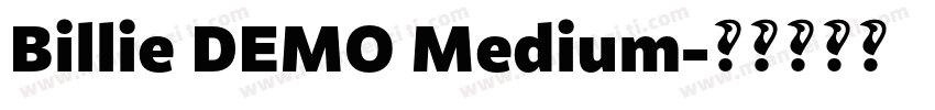 Billie DEMO Medium字体转换